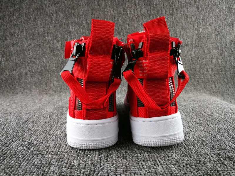 Women Nike Special Field SF AF1 Mid Red White Shoes